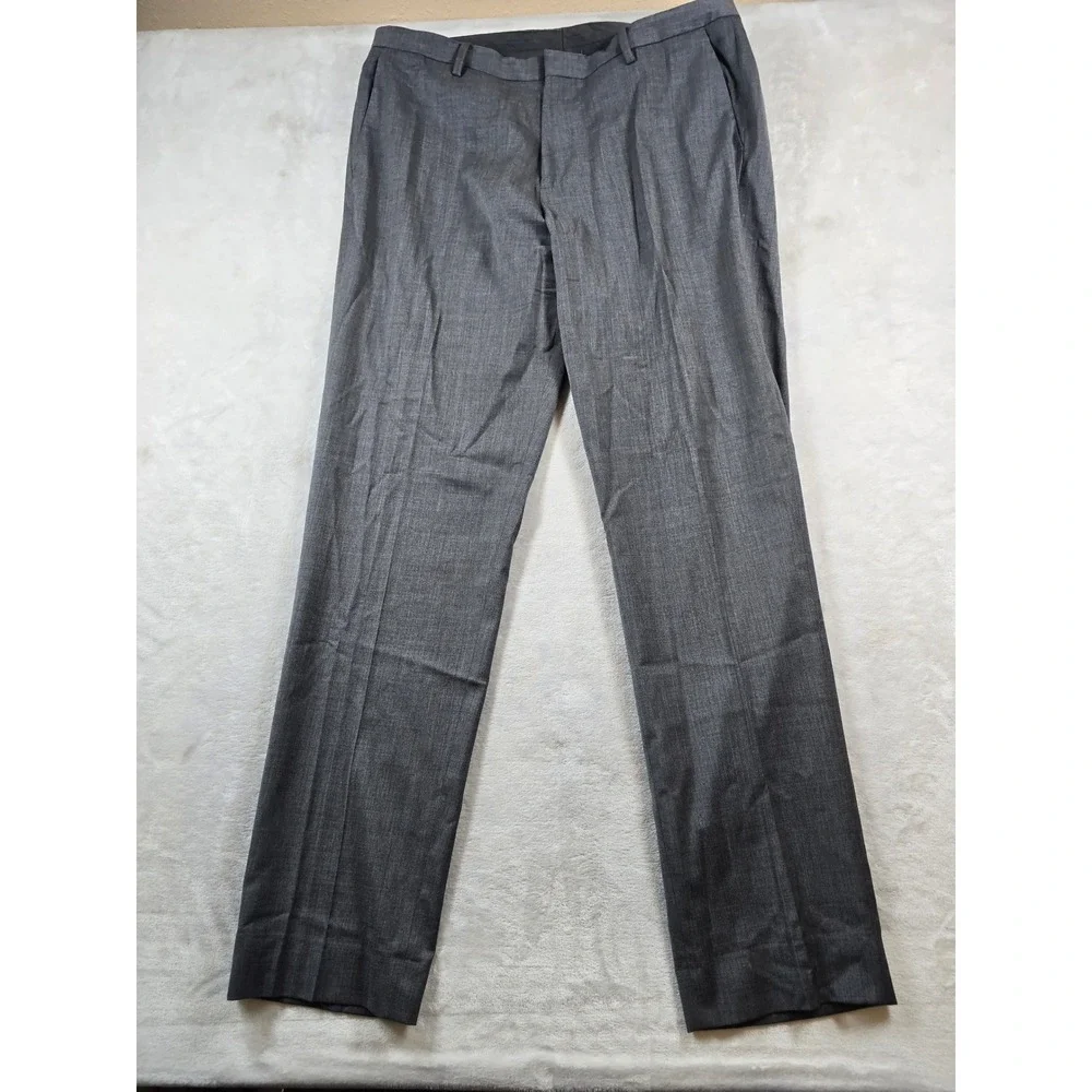 Bonobos Jetsetter Slim Fit Suit Mens 44L 2 Piece Pants 36x33 Grey Wool Stretch
